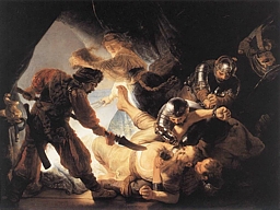 The Philistines capture Samson
